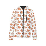 Clown Fish Pattern Print Design 04 Women's Padded Hooded Jacket