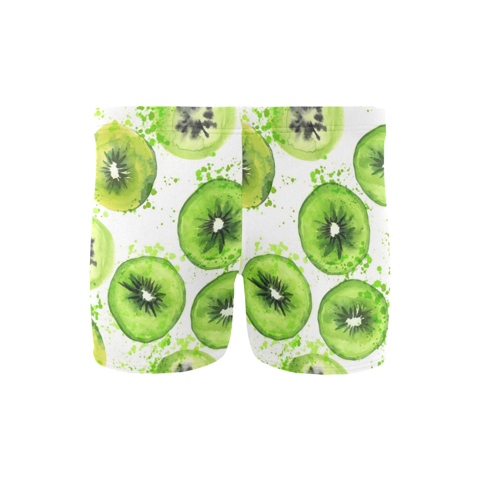 Watercolor kiwi pattern Men's Swimming Trunks