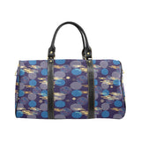 Blue japanese pattern cloud wave flower Travel Bag