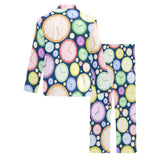 Colorful clock background Men's Long Pajama Set