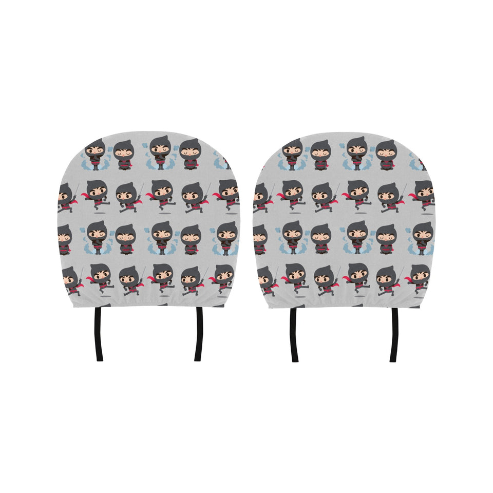 Cute ninja pattern Car Headrest Cover