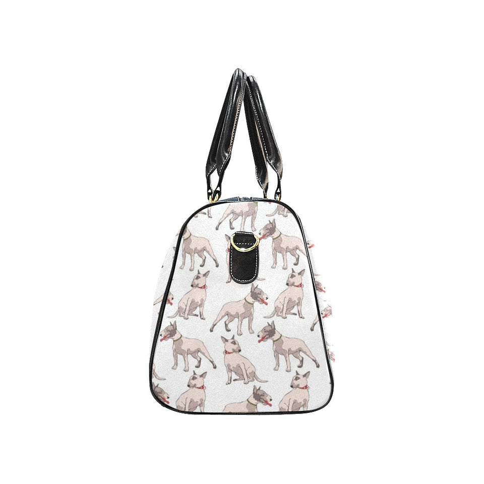 Bull Terrier Pattern Print Design 04 Travel Bag