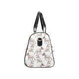 Bull Terrier Pattern Print Design 04 Travel Bag