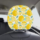 lemon design pattern Car Headrest Cover