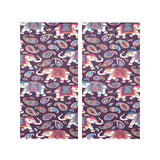 Elephant indian style ornament pattern Gauze Curtain