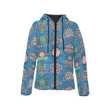 Darts Pattern Print Design 02 Women's Padded Hooded Jacket