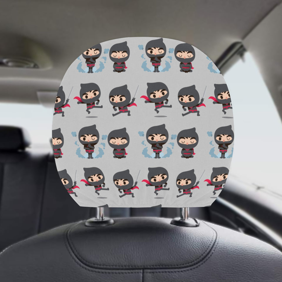 Cute ninja pattern Car Headrest Cover