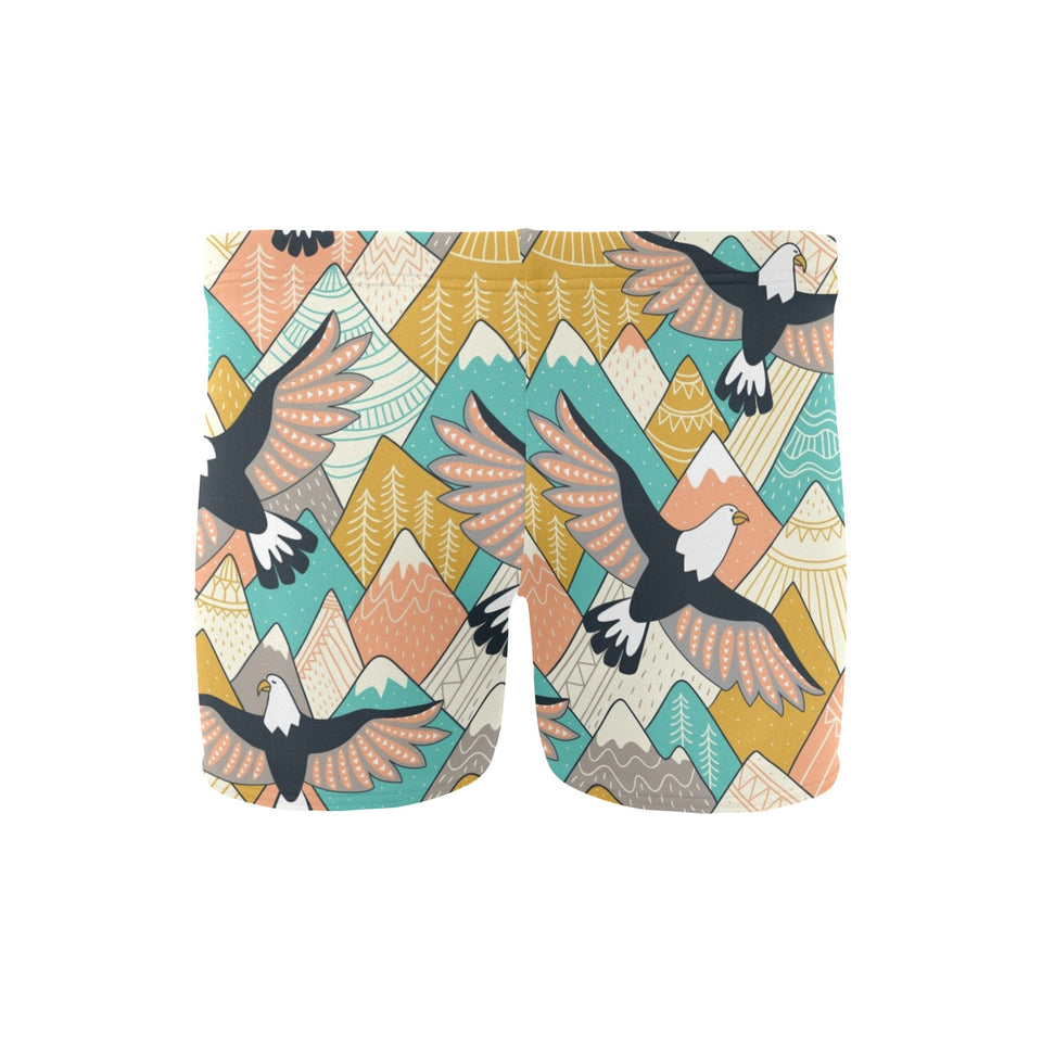 Eagle Pattern Print Design 02 Men's Swimming Trunks