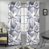 Guava tropical hand drawn pattern Gauze Curtain