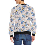 Cute peacock pattern Men's Crew Neck Sweatshirt