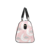 Cute moon cloud star pattern pink dot background Travel Bag