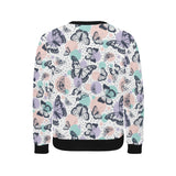 Butterfly pattern Men's Crew Neck Sweatshirt
