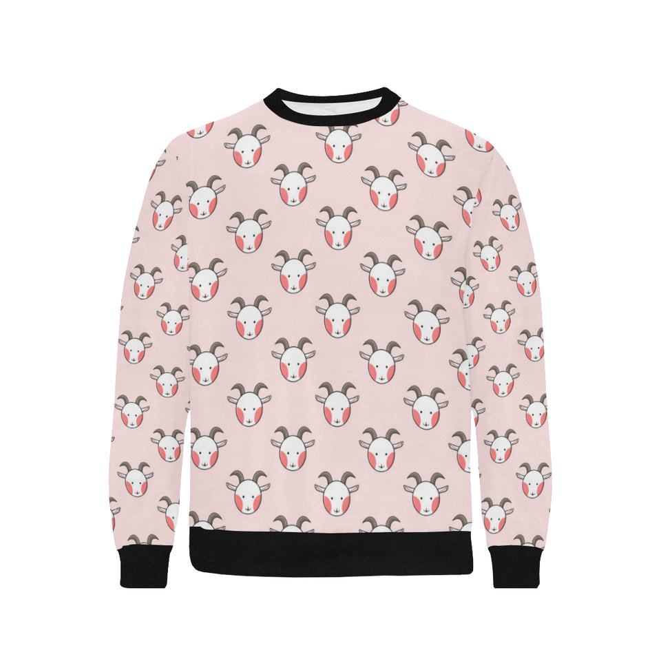Cute goat pattern Men's Crew Neck Sweatshirt
