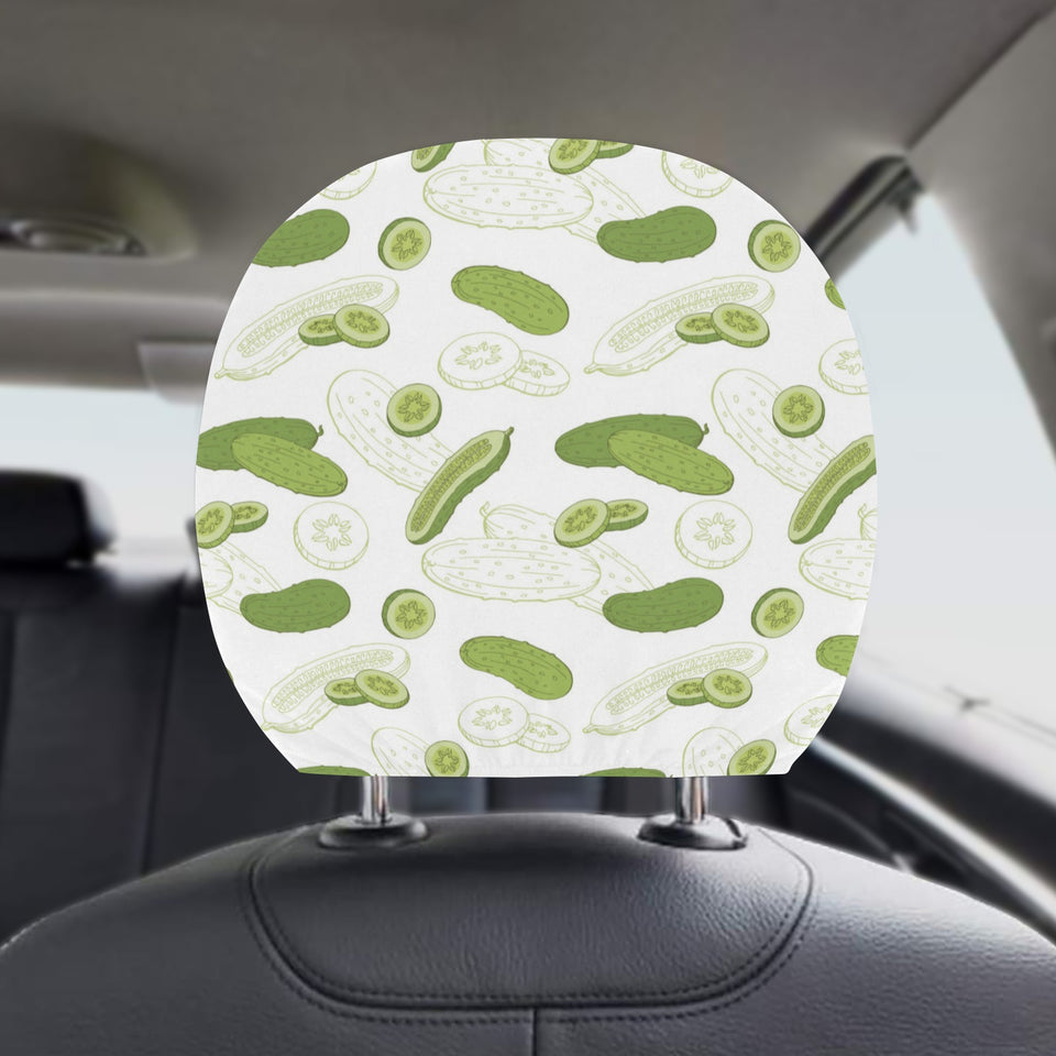 Cucumber sketch pattern Car Headrest Cover