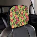 Cool Geometric lime pattern Car Headrest Cover