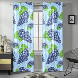 Watercolor grape pattern Gauze Curtain