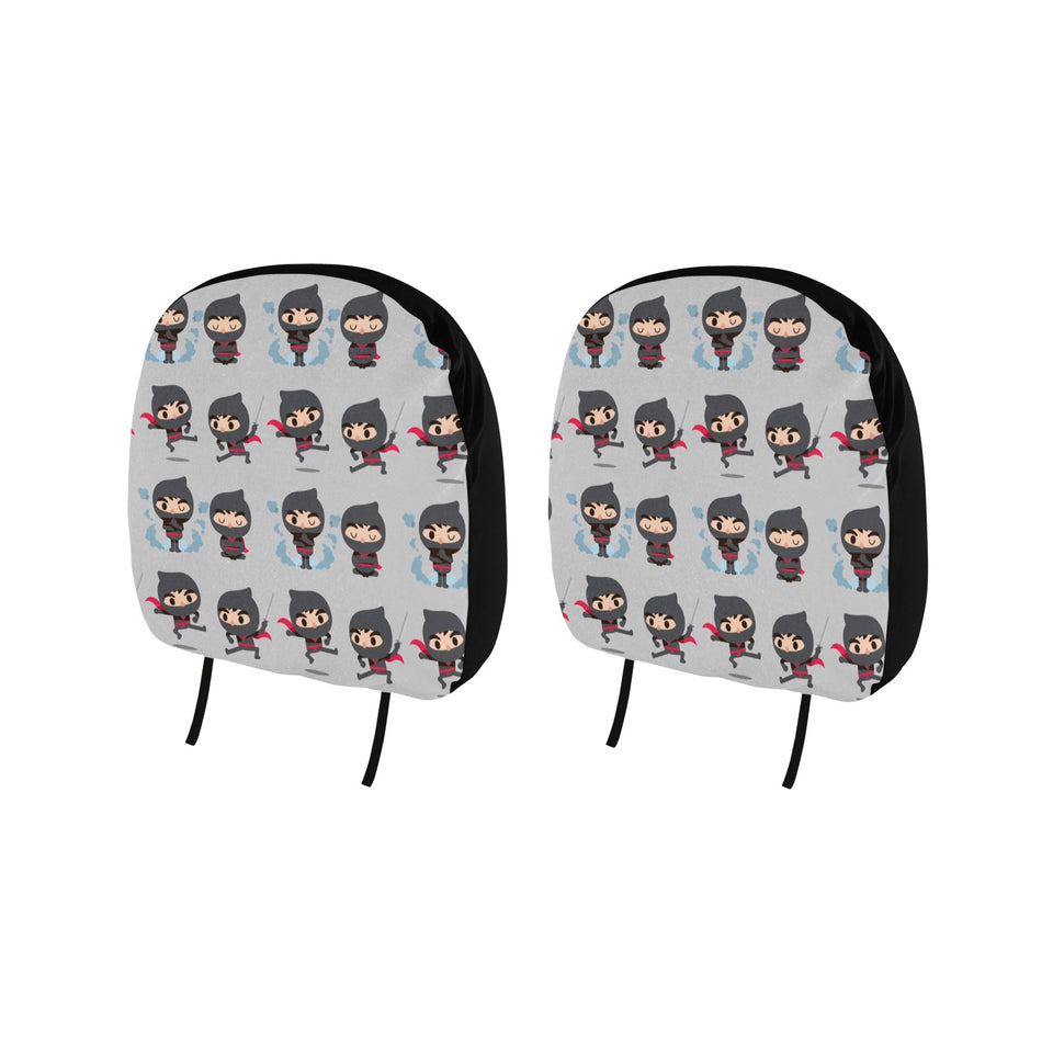 Cute ninja pattern Car Headrest Cover