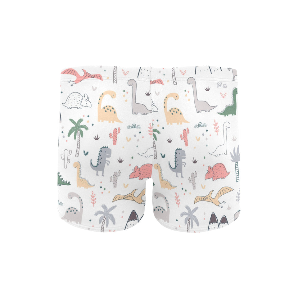 Cute cartoon dinosaurs tree pattern Men's Swimming Trunks