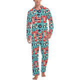 British Pattern Print Design 04 Men's Long Pajama Set
