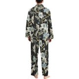 Japanese crane ornament elements Men's Long Pajama Set