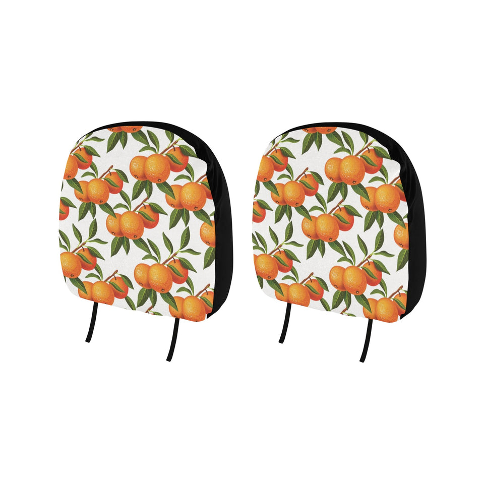 Oranges pattern background Car Headrest Cover