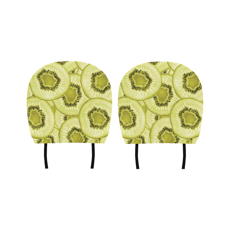 Sliced kiwi pattern Car Headrest Cover