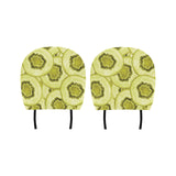 Sliced kiwi pattern Car Headrest Cover