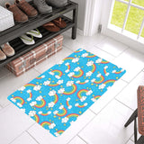 Rainbows Sky Clouds Pattern Doormat