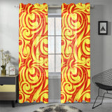 Fire flame design pattern Gauze Curtain