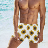 sunflowers design pattern Men's Swimming Trunks
