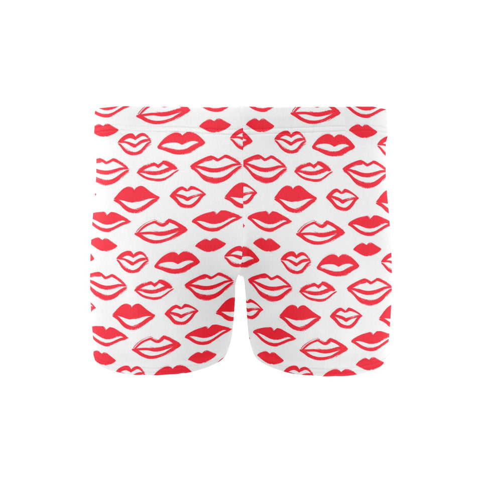 Lips Pattern Print Design 05 Men's Swimming Trunks