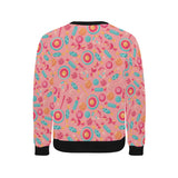 Colorful candy pattern Men's Crew Neck Sweatshirt