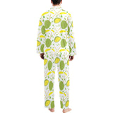 Durian pattern background Men's Long Pajama Set