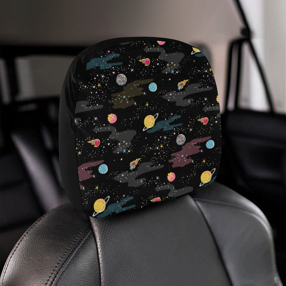 space pattern Car Headrest Cover