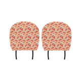 Camper Van Pattern Print Design 03 Car Headrest Cover