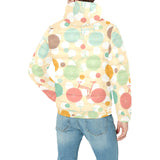 Bicycle Pattern Print Design 01 Men's Padded Hooded Jacket