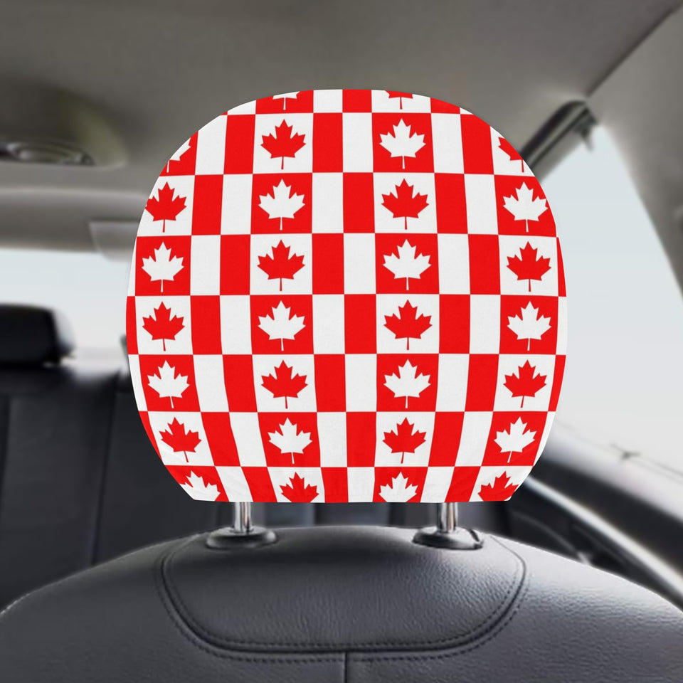 Canada Pattern Print Design 05 Car Headrest Cover