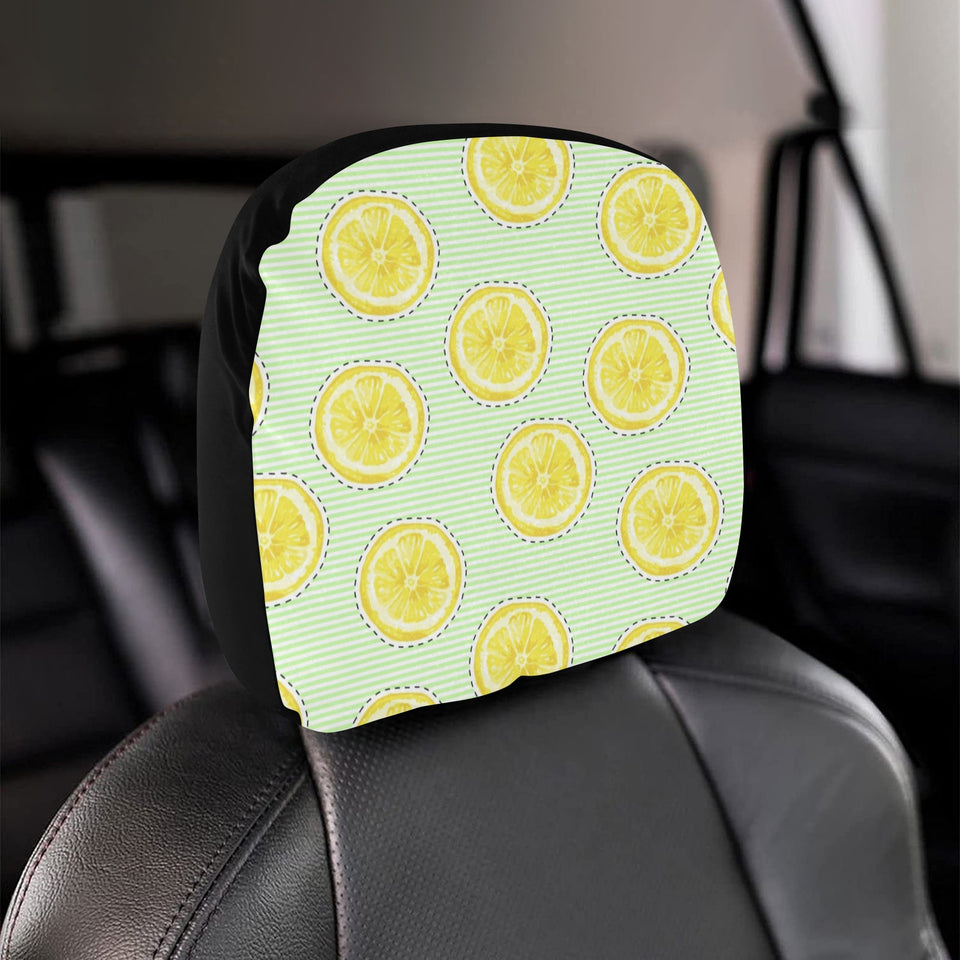 slice of lemon pattern Car Headrest Cover