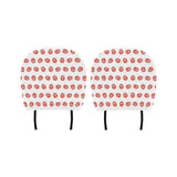 Daruma japanese wooden doll pattern Car Headrest Cover