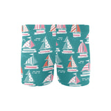 Cute sailboat pattern Men's Swimming Trunks