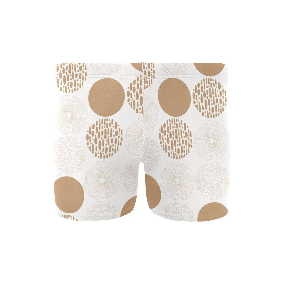 Gold Texture mushroom pattern Men's Swimming Trunks