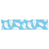 Cute white sea lion seals pattern Table Runner