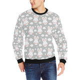 Rabbit cloud Pattern Men's Crew Neck Sweatshirt