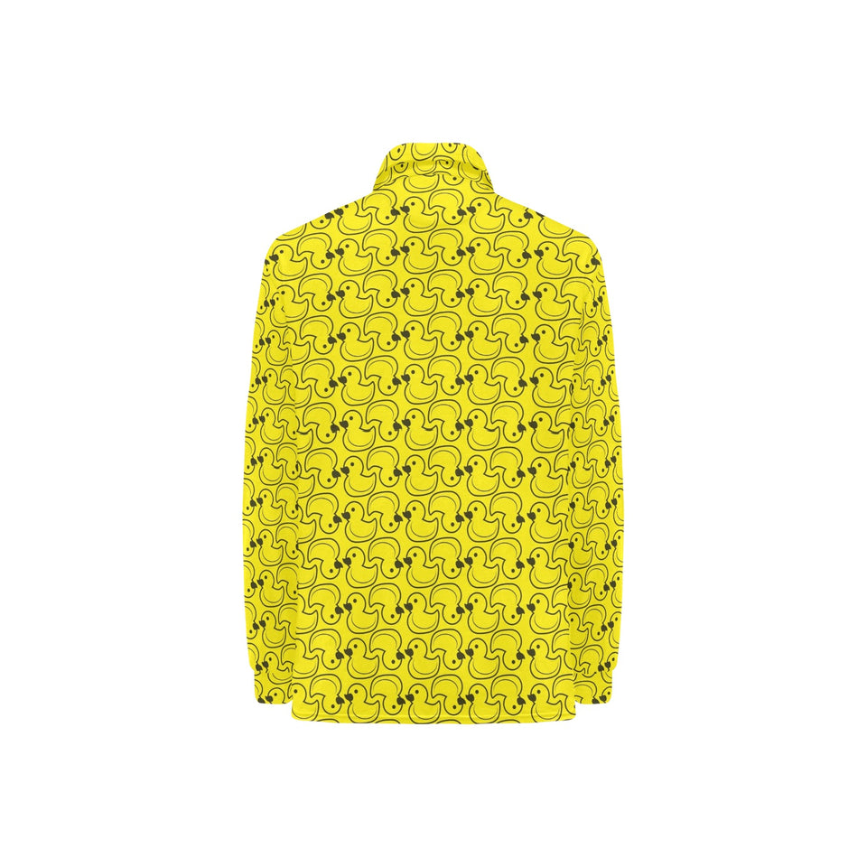 Duck Pattern Print Design 02 Women's Long Sleeve Polo Shirt