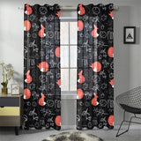 fox sleeping fox pattern Gauze Curtain
