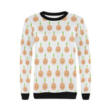 cute onions smiling faces Women's Crew Neck Sweatshirt