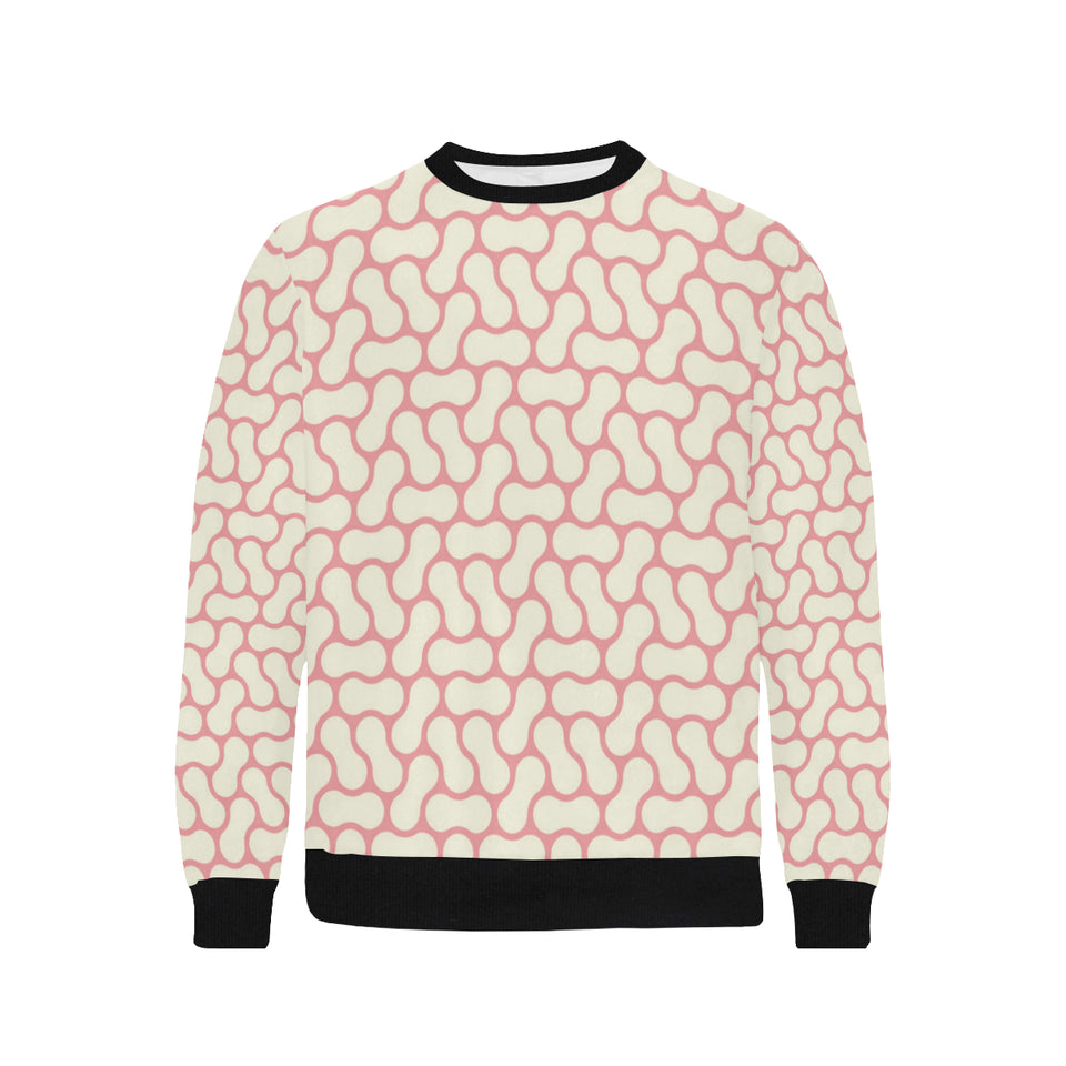 peanuts texture pattern Men's Crew Neck Sweatshirt