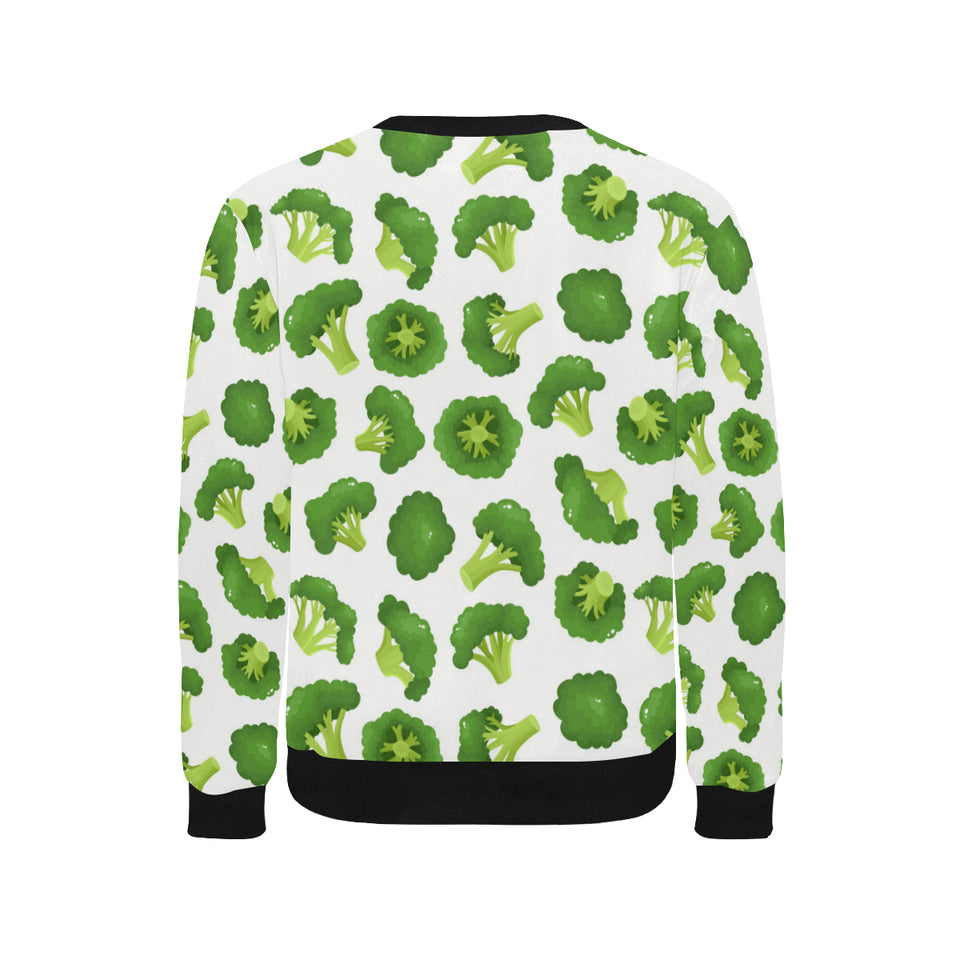 Cute broccoli pattern Men's Crew Neck Sweatshirt