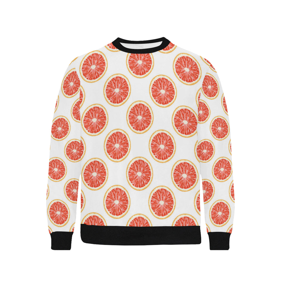 Grapefruit pattern Men's Crew Neck Sweatshirt