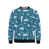 Cute shark pattern Men's Crew Neck Sweatshirt